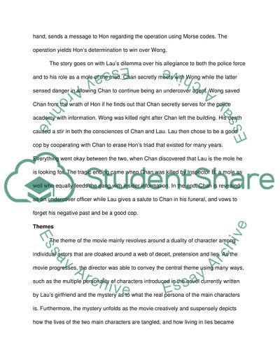 Infernal Affairs by Andrew Lau and Alan Mak