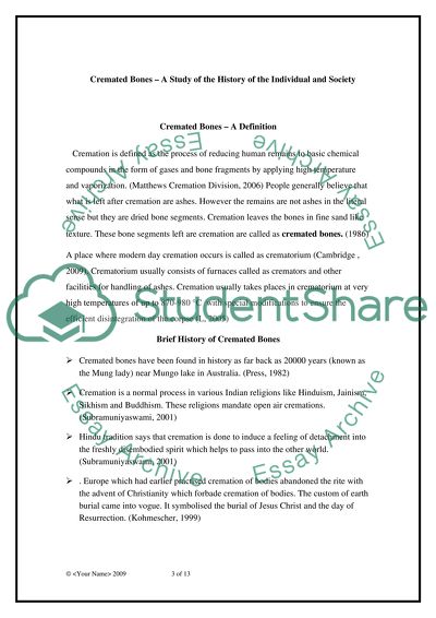 Study of Cremated Bones