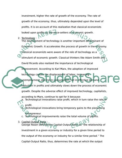 Economic Growth Factors
