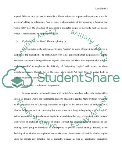 For Marx What Is Capital