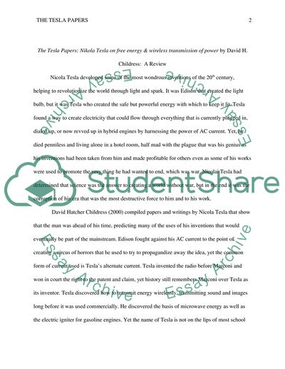 David Hatcher: Nikola Tesla On Free Energy And Wireless Transmission Of Power