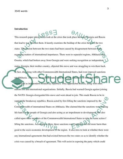 Russia-Georgia conflict