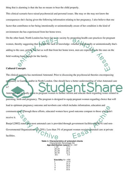 Health and Society - Antenatal Care in the Gambia