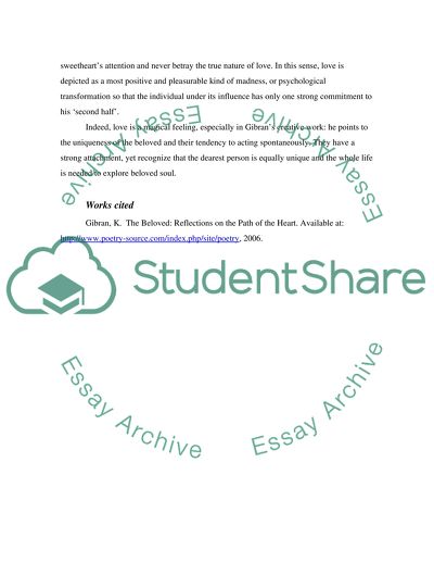 Kahil Gibran and His Reflections