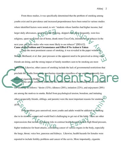 Smoking Among the Youth in Saudi Arabia