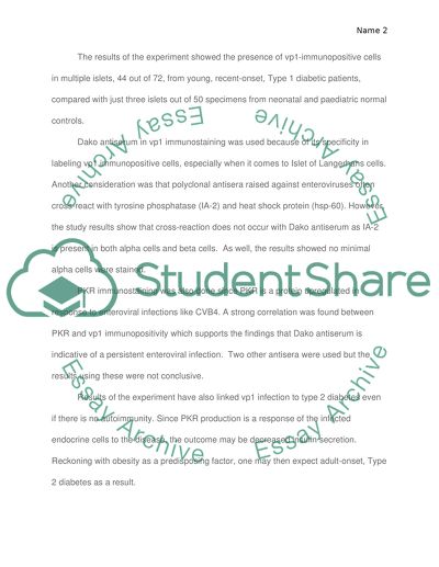 Type 1 Diabetes and Enteroviral Infections