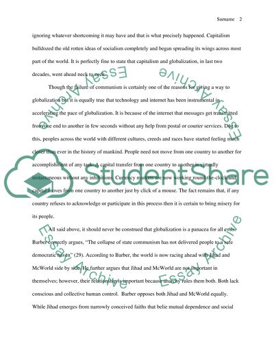 Globalization (Extended Analysis)