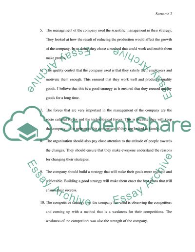 Lincoln Electrics Management Strategy