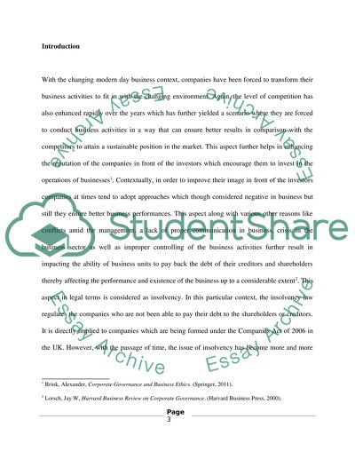 The Analysis of the Cork Report