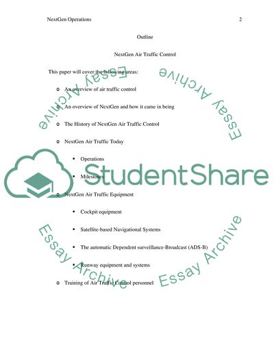 Next Generation Air Traffic Control