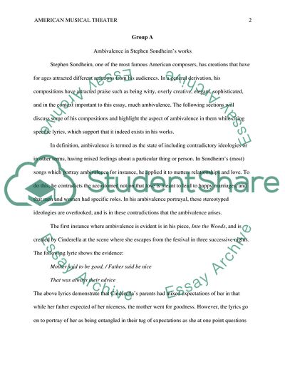 Ambivalence in Music