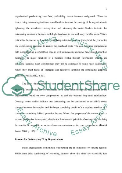 Reasons Why Organizations Outsource IT