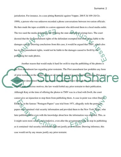 Preventing Photos from being Published