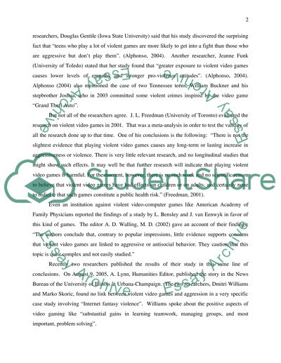 Violent Video-Computer Games