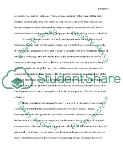 Globalization Issues in Media