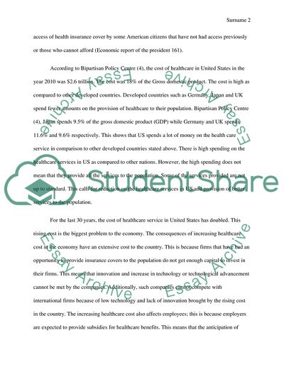 The Cost of Healthcare in the United States