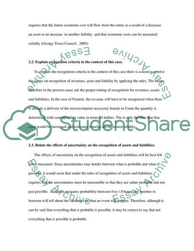 The Relationship Between Measurement and Recognition