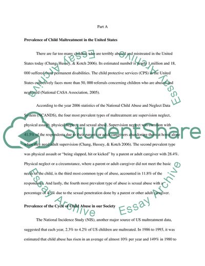 Child Maltreatment in the United States