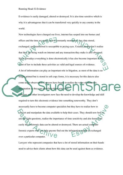 Challenges in Handling Electronic Evidence