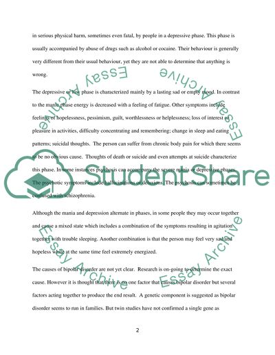 Mental Disorders - Symptoms and Causes