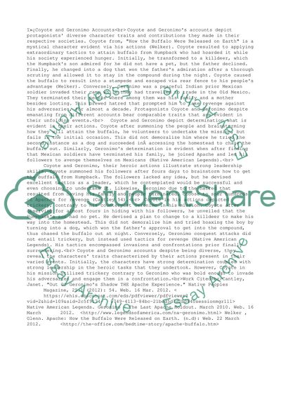 Coyote and Geronimo Accounts