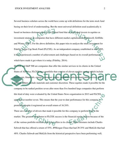 Stock Investment Analysis