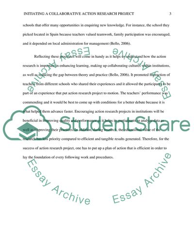 The Introductory Phase of Action Research