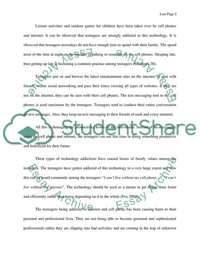 The Role Of Modern Technology In The Leisure Activities Of Teens