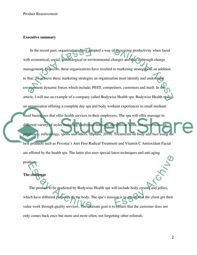 Bodywise Health Spa: Product Assessment