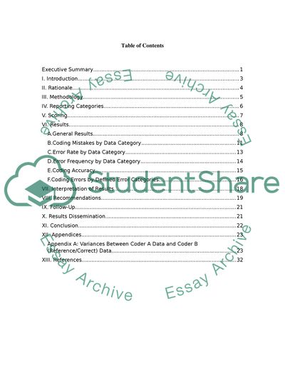 An audit of coded data