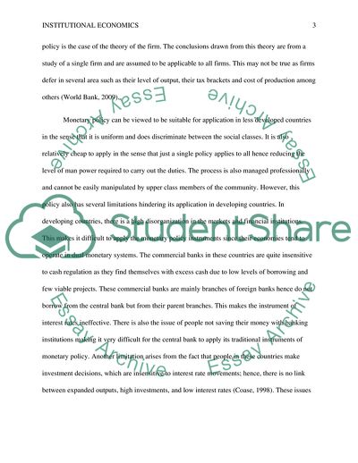 Institutional economics