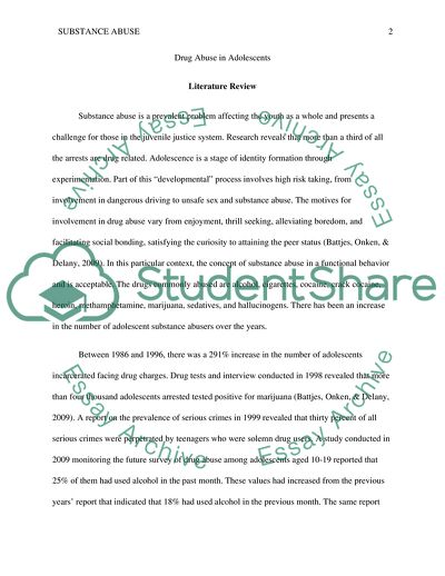 A Drug Abuse in Adolescents