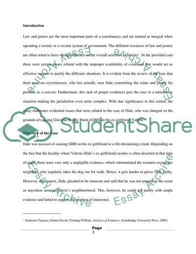 Causing Grievous Bodily Harm Against Ex-Girlfriend