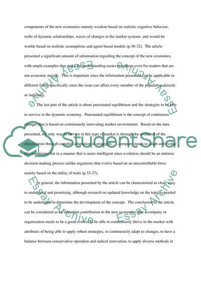 Article Review and Critique