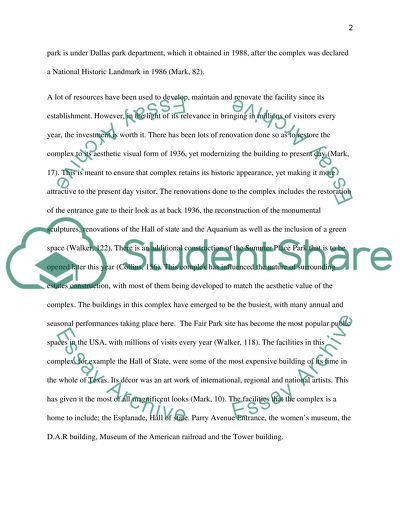 Fair park historic site