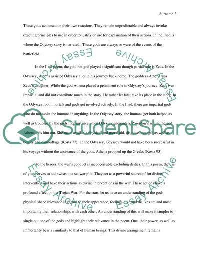 A short description of Homers Illiad and Odyssey