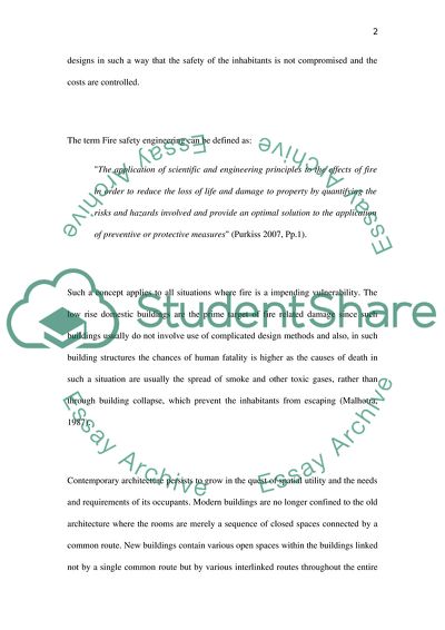 Fire Safety Engineering Issues