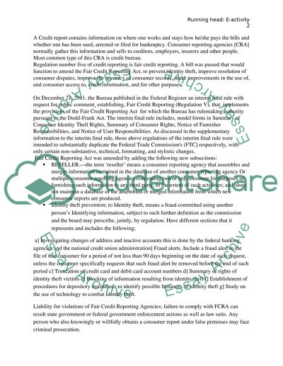 Credit Report Issues