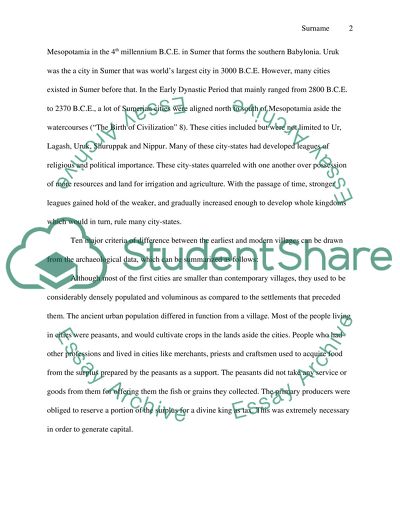 Urbanism in archaeology