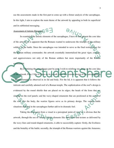 Sarcophagus Depicting a Battle between Soldiers and Amazons