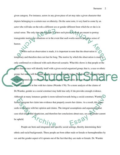 How sex, gender, and race are all social constructs