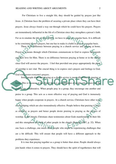 Eading and Writing about Arguments