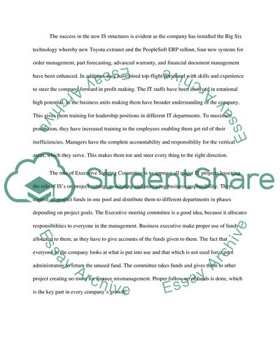 The Big Fix at Toyota Motor Sales