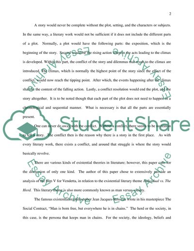 Existential Themes in the Movie V for Vendetta