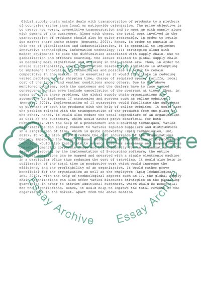 How Technology Can Assist in Achieving Transparency in a Global Supply Chain