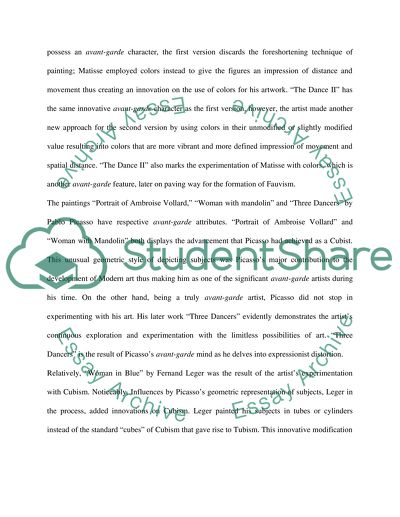 Characteristics and Traditions of Avant-Garde