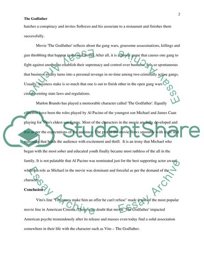 Analysis of The Godfather