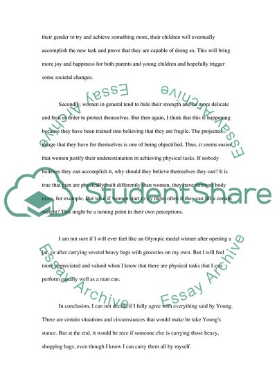 Underestimation of the Level of Achievement