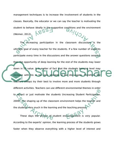 Increasing the Motivation Level in the Students