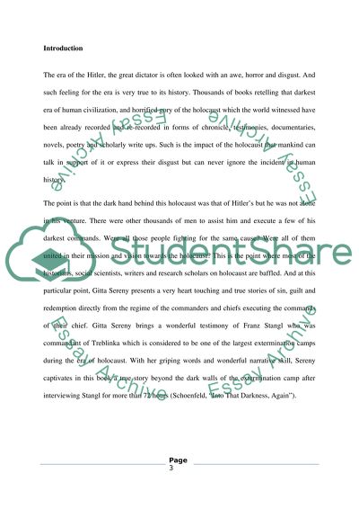 The darkness by Gitta Sereny